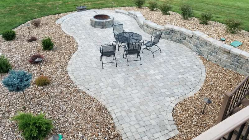 after paver patio